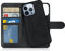 MyGadget Cover per iPhone 14 Pro - Custodia Libretto Magnetica - Custodia Portafoglio Flip Wallet Case Porta Carte in Similpelle PU Removibile Grigio Nero
