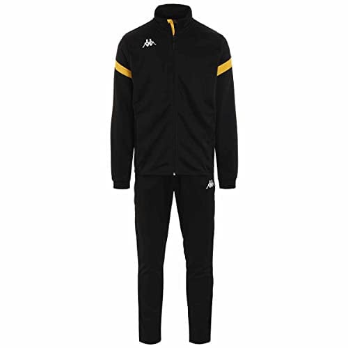 Kappa Unisex-Erwachsene Dalcito Trainingsanzug, Schwarz/Amarillo, S