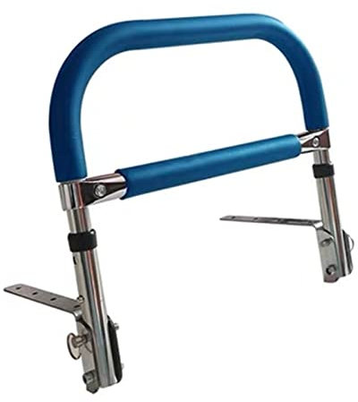 Bettgitter 180° klappbar für Ältere,Bett Haltegriff Schutzgeländer ,Aufstehhilfe Bettgriff,Rostfreier Stahl Unterstützter Metall Griff,Anti-Rutsch-Schwamm,Krankenhaus Heimpflege Bettschutzgitter