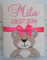BotoBaby® - Babydecke mit Namen und Geburtsdatum - Geschenk Taufe Geburt ★ (Beige - Teddybär)