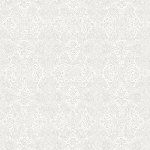 Garnier Thiebaut Tischdecke Mille Isaphire Blanc, 85 x 85 cm beschichtet