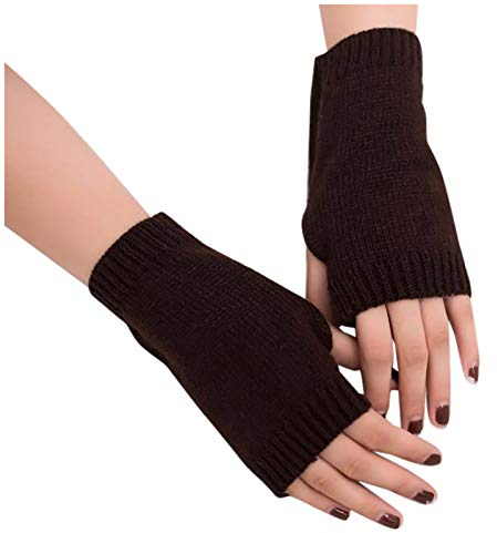 Damen Fingerlose Handschuhe Armwärmer Stulpen für Damen Fingerlose Handschuhe Mädchen Kawaii Länge Ärmel Warm Halb Handstulpen Handwärmer Armstulpen