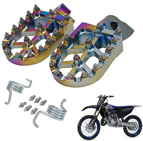 JFG RACING Repose-pieds CNC pour moto tout-terrain, pour YZ85, YZ125, YZ250, YZ250F, YZ426F, YZ450F, YZ125X, YZ250X, YZ250FX, YZ450FX, WR250F, WR400F, WR426F, WR450F, Coloré