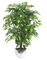 Leaf Design UK Künstliche realistische Topfpflanzen, grün, buschig, Ficus-Silber, 90 cm
