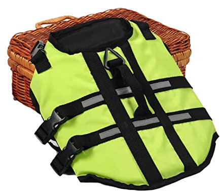 Gilet de Natation pour Chiens, Gilet Nage Chien Animaux pour Animal de Compagnie Piscine, Plage,Green,XL