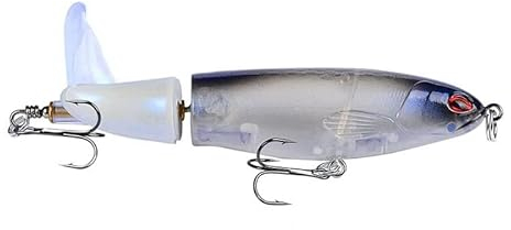 1 Stück Propeller Traktor Angelköder 145mm 36g Köder Schwimmender Bleistift Outdoor Kurbel Wobbler Angelgerät 8 Farbe Swimbait (Color : E, Size : 145mm)