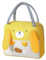 WUWYOUWL Bolsa de almuerzo, bonita lonchera aislada de cartón, bolsas de almuerzo reutilizables, bolsa de almuerzo impermeable, bolsa de almuerzo plegable para mujeres, hombres, niños y estudiantes,