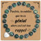 CheersLife Cadeau Femme 30 40 45 50 60 70 ans Bracelet Femme Idee Cadeaux Anniversaire Bracelet Pierre Naturelle Vert Perle Pendentif Cœur Utile Cadeau Original pour Maman Mamie Grand Mere Soeur Amie
