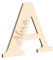 Alsino Buchstabe aus Holz - 4mm Dicke Birke Holzbuchstaben Wunschtext/Schriftzug mit Gravur - Buchstaben Türbeschriftung Kinderzimmer Wohnzimmer, Material wählen:Birke Multiplex