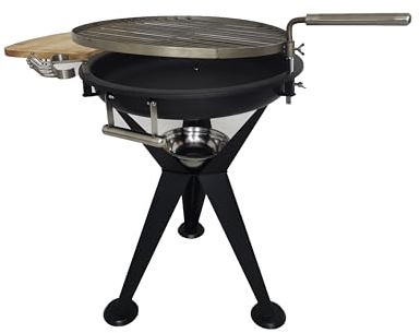 Hero24 SCHWENKGRILL MIT EDELSTAHLROST 54 CM FEUERSCHALE 57 cm