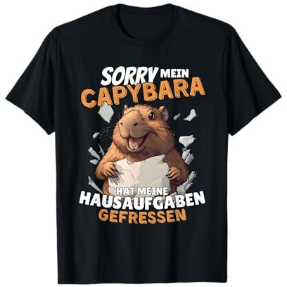 Sorry Mein Capybara Hat Meine Hausaufgaben Gefressen T-Shirt