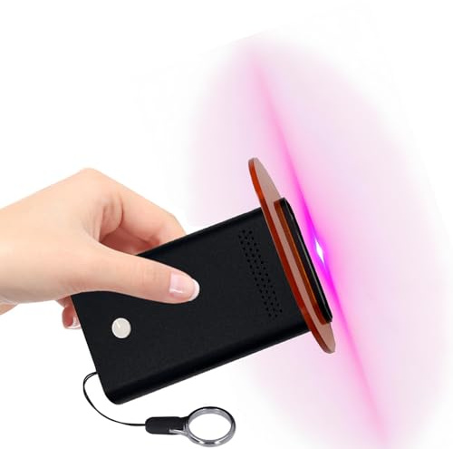 UV Light Hair Extension,6 X 395nm LED UV Beads V Light Hair Extension Kit,Rechargeable Fast Curing Wig Extension LED UV Lamp for Home Salon