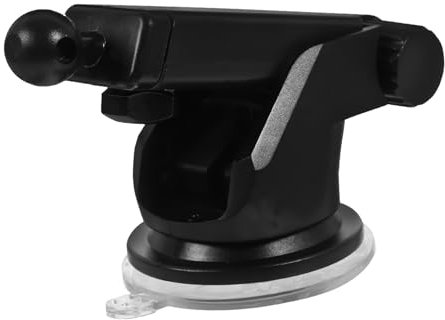 UKCOCO Car Phone Holder and 360 Degree Rotation Suction Cup Mount with Retractable Pole Stable Metal and Plastic Base Compatible with Phones to 17mm for Secure Car Dashboard