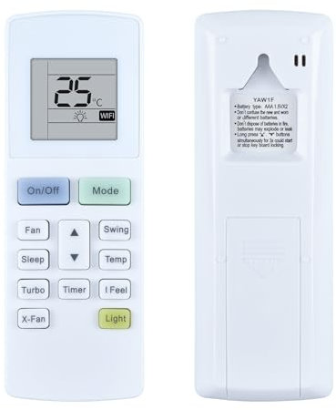 GOUYESHO Nuevo YAW1F Air Conditioner Control remoto de repuesto para Gree Montana Daitsu Hiyasu AC Air Conditioner YAW1F YAW1F1 DS-9UIDN DS12UI-DN DS-12KDB DS18K-DB DS18UI-DA-W GWH09AAB-K6DNA2B/I