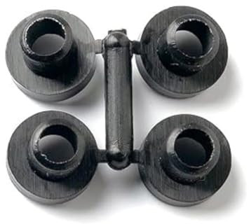 Rondella protettiva per specchi, 4 pezzi, in plastica, colore nero, per specchi, tavoli, armadi, piastre da bagno, mobili in vetro, cartelli in vetro, 16 pezzi