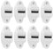 PRATYAHARA Lot de 8 guides de sangle de volet roulant avec rouleau et brosse (roulettes jusqu'à 23 mm de largeur)