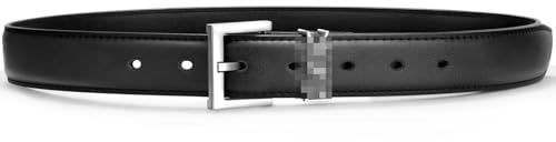 Buchstabe Y Ledergürtel Damen Schwarz,CC Herren-Gürtel,Stretchgürtel,Geschenke für Frauen und Männer,Korsett,Corset,Hochwertiger,Taillengürtel,Elastischer Ohne Schnalle Edergürtel Leder,100CM,Silber