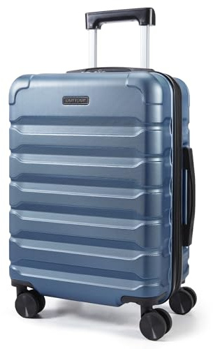 LIGHT FLIGHT Carry On Luggage 22x14x9 Airline Approved, Expandable Carry On Suitcases with Wheels, Lightweight Luggage, Durable Hard Shell 20 Inch Rolling Suit Case for Men Women Travel,Royal Blue
