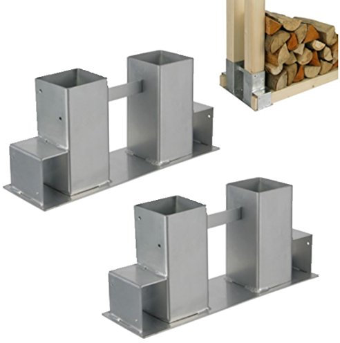 Stapelhilfe 2Stk. Holz Holzstapelhalter Kaminholzhalter Brennholz Kaminholzregal