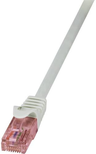 LogiLink CQ2052U Cat.6 U/UTP Prime Line Patch Cable, 2 Meter Length, Grey, Grey, 2 Meter Length