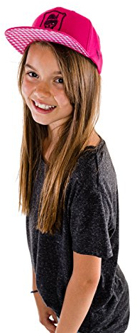 WIESNROCKER Kinder die pinkkarierte Snapback, Pink, One Size