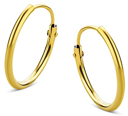 Orovi Damen Ohrringe Gelbgold Creolen 9 Karat (375) Gold