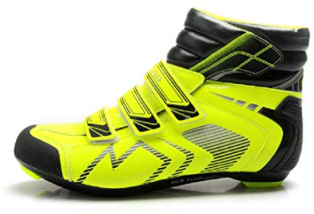 Winter-Radsportschuhe, Rennradstiefel Mann/Frau-kompatibles SPD-System und Look, Gelb - gelb - Größe: 44 EU