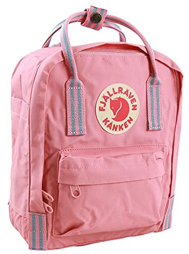 Fjällräven Kånken Mini, Zaino, Unisex, Rosa (Pink/Long Stripes), 20x13x29 Cm, 7L