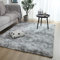 Swsen Alfombra Shaggy Salón Grandes - Alfombras Dormitorio Modernas para Pelo Largo Lavables - para Dormitorio, Comedor, Pasillo y Habitación Juvenil - Gris, 80x160 cm