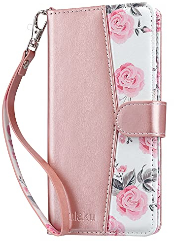 ULAK for Samsung S20 FE Case Wallet Flip Case with Card Holder PU Leather + TPU Bumper Stand Cover Kickstand Full Protective Phone Case for Samsung Galaxy S20 FE 6.5 inch - Rose Gold
