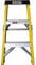 Excel Scala a 2 gradini in fibra di vetro per elettricisti, altezza 0,76 m, resistente scala a 2 gradini, scala pieghevole e leggera, materiale non conduttivo, capacità di carico massima di 150 kg