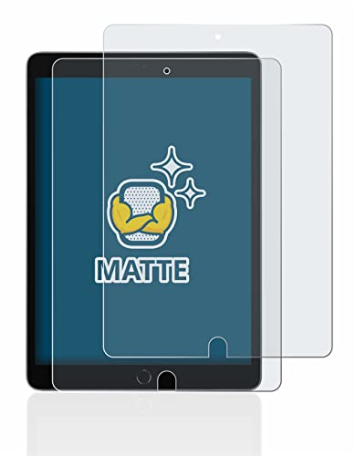 BROTECT Entspiegelungs-Schutzfolie für Apple iPad 10.2 WiFi 2021 / WiFi Cellular 2021 (2 Stück) Matte Displayschutz-Folie, Anti-Fingerprint