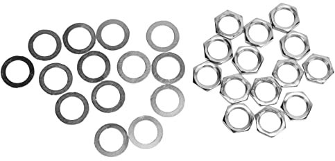 Eujgoov M9 Guitar Jack Nut Washer Kit Electric Guitar & Bass Replacement Parts for Potentiometer with Female Thread