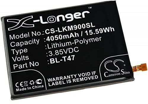 Powery Batería para Smartphone, móvil LG Velvet, 4G, 5G