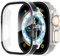 Diruite 2 Pezzi Cover per Apple Watch Ultra/Ultra 2 49mm Vetro Temperato Pellicola Protettiva,Protezione Dello Schermo PC Rigido,Custodia Protettiva Ultrasottile,Trasparente,49mm