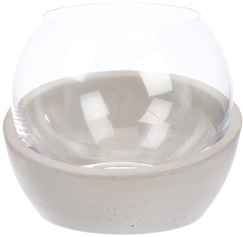 Villeroy & Boch Newmoon Home Quinqué 17X16,5X14,5Cm, Cristal/Cemento