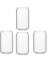 Zunedhys Lot de 4 tasses en forme de canette en verre tendance pour eau, lait, bière, dessert, 400 ml