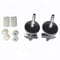 Ideal Standard - Multi Suites, Set di cerniere per sedile copriwater a chiusura rallentata serie Tesi in acciaio inox, EW00567, Cromato