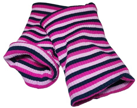 Britta Meier Leichte Pulswärmer, 2 Lagen Stoff, Nähwerkstatt (Dunkelblau-Rosa-Pink)