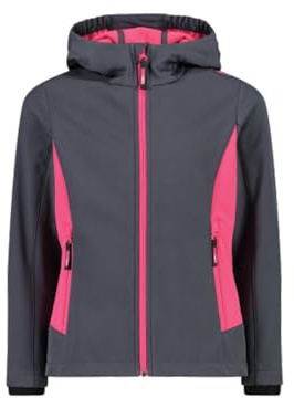 CMP - Kid G-Jacke mit fester Kapuze, Titan-Fuchsia, 164
