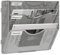 EasyPAG 3 Fächer Zusammensetzen Metall A4 Zeitschriftenhalter Wand Zeitschriften Wandhalter Aktenablage Dokumentenhalter Hängend Magazin Organizer Flyerhalter Prospektspender,Silber
