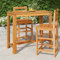 FIRBNUS 120x60x105 cm Garten Bartisch Holztisch Bistrotisch Balkon Tische Esstisch für Hof Beistelltisch Terrassentisch Outdoor Tisch Massivholz Akazie für Innen- und Außenbereich