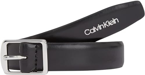Calvin Klein Damen Gürtel Slim Square Buckle Belt 2.0 aus Leder