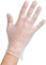 Whitedrop Clear Plastic Disposable Gloves | Work gloves from food Service, Food handling to Cleaning | Powder & Latex free Vinyl Gloves (White)