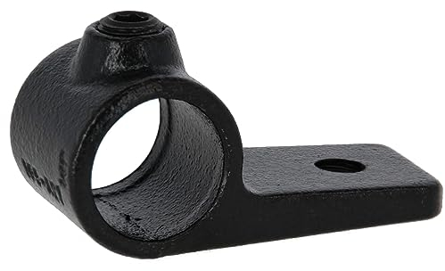 Rohrverbinder mit Flansch 1-seitig, schwarz 1 1/2 (Ø 48,3 mm) AVERDE