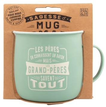 MUG NOMADE - Mug à thé et café personnalisé Grand-père - cadeau pour Homme, Pastel