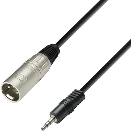 Adam Hall 3 STAR BWM 0300 - Cable simétrico XLR macho x mini jack TRS | 3 m