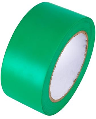 GTSE Nastro di marcatura per pavimento, 50 mm x 33 m, verde – per piste da ballo e palestre, 1 Rotolo