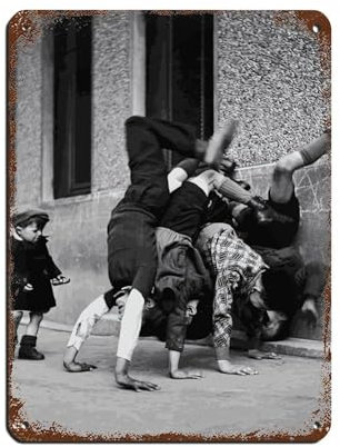 AMATWI Robert Doisneau Poster 27, Blechschild, Vintage, Metall, Pub, Club, Café, Bar, Zuhause, Wandkunst, Dekoration, Poster, Retro, 30 x 40 cm