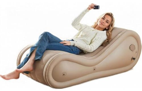 BesBet Aufblasbare Möbel Aufblasbar -ShaF8Y White Sofa0704